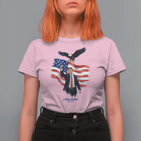Charlie Kirk Tribute T Shirt For Women A True Patriot American Flag Patriotic Eagle - Wonder Print Shop