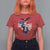 Charlie Kirk Tribute T Shirt For Women A True Patriot American Flag Patriotic Eagle - Wonder Print Shop