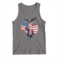Charlie Kirk Tribute Tank Top A True Patriot American Flag Patriotic Eagle - Wonder Print Shop