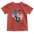 Charlie Kirk Tribute Toddler T Shirt A True Patriot American Flag Patriotic Eagle - Wonder Print Shop