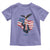 Charlie Kirk Tribute Toddler T Shirt A True Patriot American Flag Patriotic Eagle - Wonder Print Shop