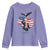 Charlie Kirk Tribute Youth Sweatshirt A True Patriot American Flag Patriotic Eagle - Wonder Print Shop