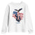 Charlie Kirk Tribute Youth Sweatshirt A True Patriot American Flag Patriotic Eagle - Wonder Print Shop