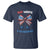 Red White and Blueberries T Shirt Retro Coquette Bow Vintage American Flag - Wonder Print Shop