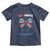 Red White and Blueberries Toddler T Shirt Retro Coquette Bow Vintage American Flag - Wonder Print Shop