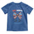 Red White and Blueberries Toddler T Shirt Retro Coquette Bow Vintage American Flag - Wonder Print Shop