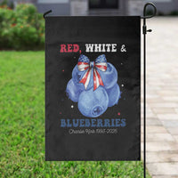 Red White and Blueberries Garden Flag Charlie Kirk Tribute 1993 2025 Memorial - Wonder Print Shop