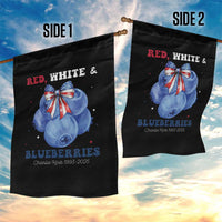 Red White and Blueberries Garden Flag Charlie Kirk Tribute 1993 2025 Memorial - Wonder Print Shop