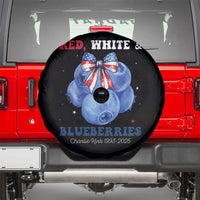 Red White and Blueberries Spare Tire Cover Charlie Kirk Tribute 1993 2025 Memorial - Wonder Print Shop