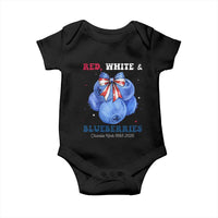 Red White and Blueberries Baby Onesie Charlie Kirk Tribute 1993 2025 Memorial - Wonder Print Shop