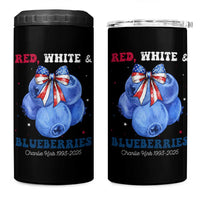 Red White and Blueberries 4 in 1 Can Cooler Tumbler Charlie Kirk Tribute 1993 2025 Memorial - Wonder Print Shop