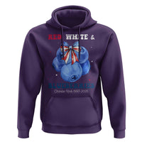 Red White and Blueberries Hoodie Charlie Kirk Tribute 1993 2025 Memorial - Wonder Print Shop