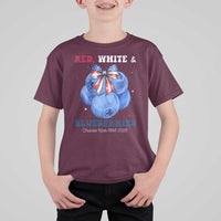 Red White and Blueberries T Shirt For Kid Charlie Kirk Tribute 1993 2025 Memorial - Wonder Print Shop