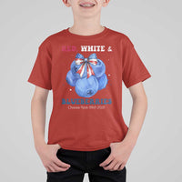Red White and Blueberries T Shirt For Kid Charlie Kirk Tribute 1993 2025 Memorial - Wonder Print Shop