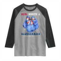 Red White and Blueberries Raglan Shirt Charlie Kirk Tribute 1993 2025 Memorial - Wonder Print Shop