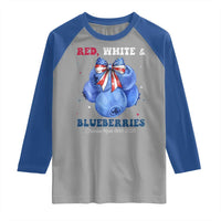Red White and Blueberries Raglan Shirt Charlie Kirk Tribute 1993 2025 Memorial - Wonder Print Shop