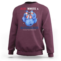 Red White and Blueberries Sweatshirt Charlie Kirk Tribute 1993 2025 Memorial - Wonder Print Shop