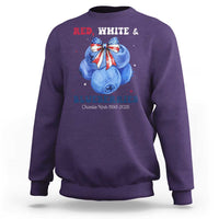 Red White and Blueberries Sweatshirt Charlie Kirk Tribute 1993 2025 Memorial - Wonder Print Shop