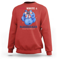 Red White and Blueberries Sweatshirt Charlie Kirk Tribute 1993 2025 Memorial - Wonder Print Shop