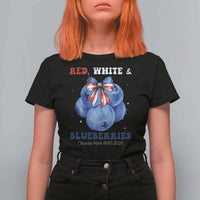 Red White and Blueberries T Shirt For Women Charlie Kirk Tribute 1993 2025 Memorial - Wonder Print Shop