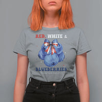 Red White and Blueberries T Shirt For Women Charlie Kirk Tribute 1993 2025 Memorial - Wonder Print Shop
