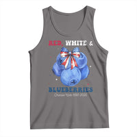 Red White and Blueberries Tank Top Charlie Kirk Tribute 1993 2025 Memorial - Wonder Print Shop