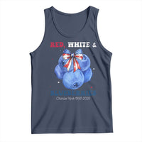 Red White and Blueberries Tank Top Charlie Kirk Tribute 1993 2025 Memorial - Wonder Print Shop