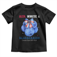 Red White and Blueberries Toddler T Shirt Charlie Kirk Tribute 1993 2025 Memorial - Wonder Print Shop