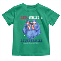 Red White and Blueberries Toddler T Shirt Charlie Kirk Tribute 1993 2025 Memorial - Wonder Print Shop
