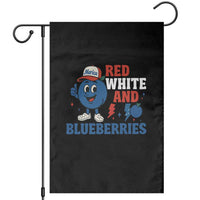 Red White and Blueberries Garden Flag Patriotic Fruit Cartoon Graphic - Wonder Print Shop