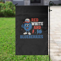 Red White and Blueberries Garden Flag Patriotic Fruit Cartoon Graphic - Wonder Print Shop