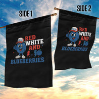 Red White and Blueberries Garden Flag Patriotic Fruit Cartoon Graphic - Wonder Print Shop