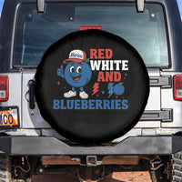 Red White and Blueberries Spare Tire Cover Patriotic Fruit Cartoon Graphic - Wonder Print Shop