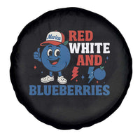 Red White and Blueberries Spare Tire Cover Patriotic Fruit Cartoon Graphic - Wonder Print Shop