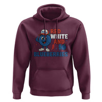 Red White and Blueberries Hoodie Patriotic Fruit Cartoon Graphic - Wonder Print Shop