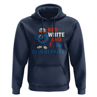 Red White and Blueberries Hoodie Patriotic Fruit Cartoon Graphic - Wonder Print Shop