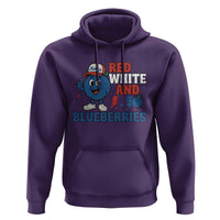 Red White and Blueberries Hoodie Patriotic Fruit Cartoon Graphic - Wonder Print Shop