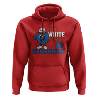 Red White and Blueberries Hoodie Patriotic Fruit Cartoon Graphic - Wonder Print Shop