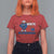 Red White and Blueberries T Shirt For Women Patriotic Fruit Cartoon Graphic - Wonder Print Shop