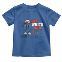 Red White and Blueberries Toddler T Shirt Patriotic Fruit Cartoon Graphic - Wonder Print Shop