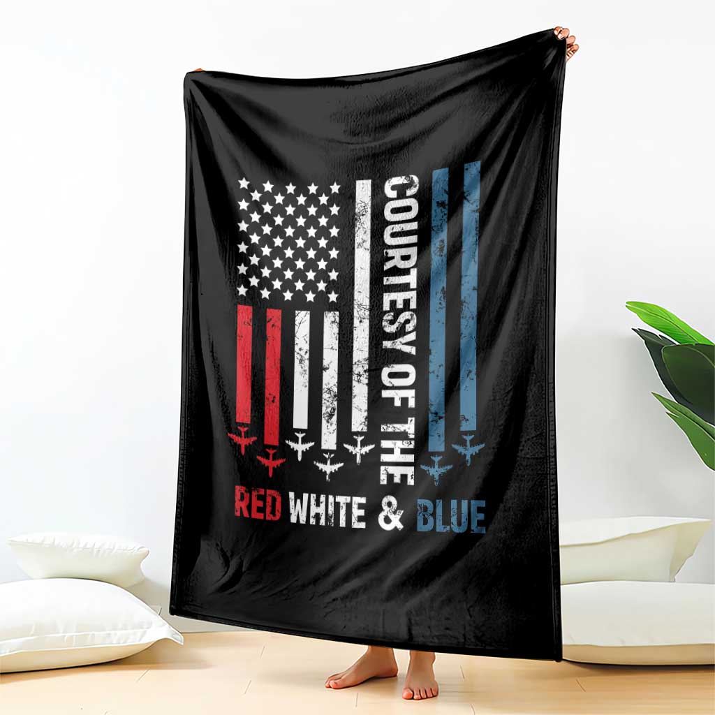 Courtesy of the Red White and Blue Throw Blanket US Military Patriotic American Flag - Wonder Print Shop
