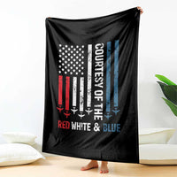 Courtesy of the Red White and Blue Throw Blanket US Military Patriotic American Flag - Wonder Print Shop