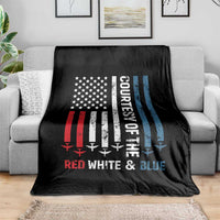 Courtesy of the Red White and Blue Throw Blanket US Military Patriotic American Flag - Wonder Print Shop