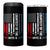Courtesy of the Red White and Blue 4 in 1 Can Cooler Tumbler US Military Patriotic American Flag - Wonder Print Shop