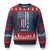 Courtesy of the Red White and Blue Ugly Christmas Sweater US Military Patriotic American Flag - Wonder Print Shop