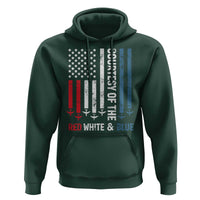 Courtesy of the Red White and Blue Hoodie US Military Patriotic American Flag - Wonder Print Shop