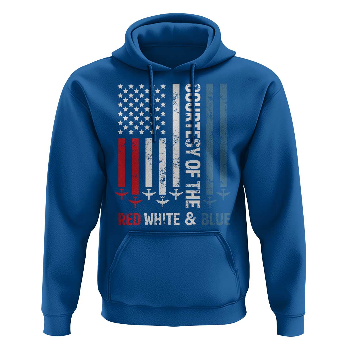 Courtesy of the Red White and Blue Hoodie US Military Patriotic American Flag - Wonder Print Shop
