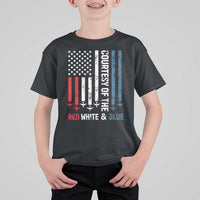 Courtesy of the Red White and Blue T Shirt For Kid US Military Patriotic American Flag - Wonder Print Shop