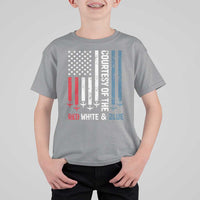 Courtesy of the Red White and Blue T Shirt For Kid US Military Patriotic American Flag - Wonder Print Shop