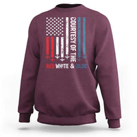 Courtesy of the Red White and Blue Sweatshirt US Military Patriotic American Flag - Wonder Print Shop
